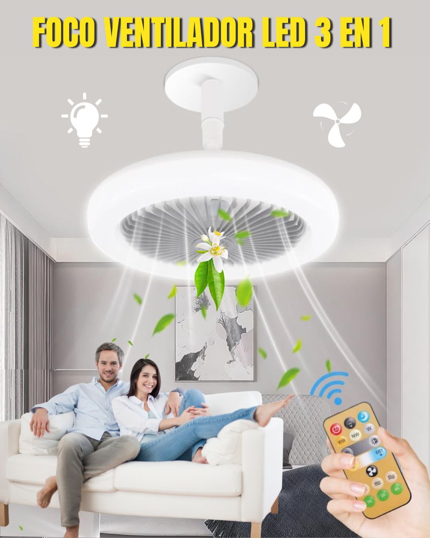 FOCO VENTILADOR Y AROMATIZADOR 3 EN 1 REYS - REYS IMPORTS